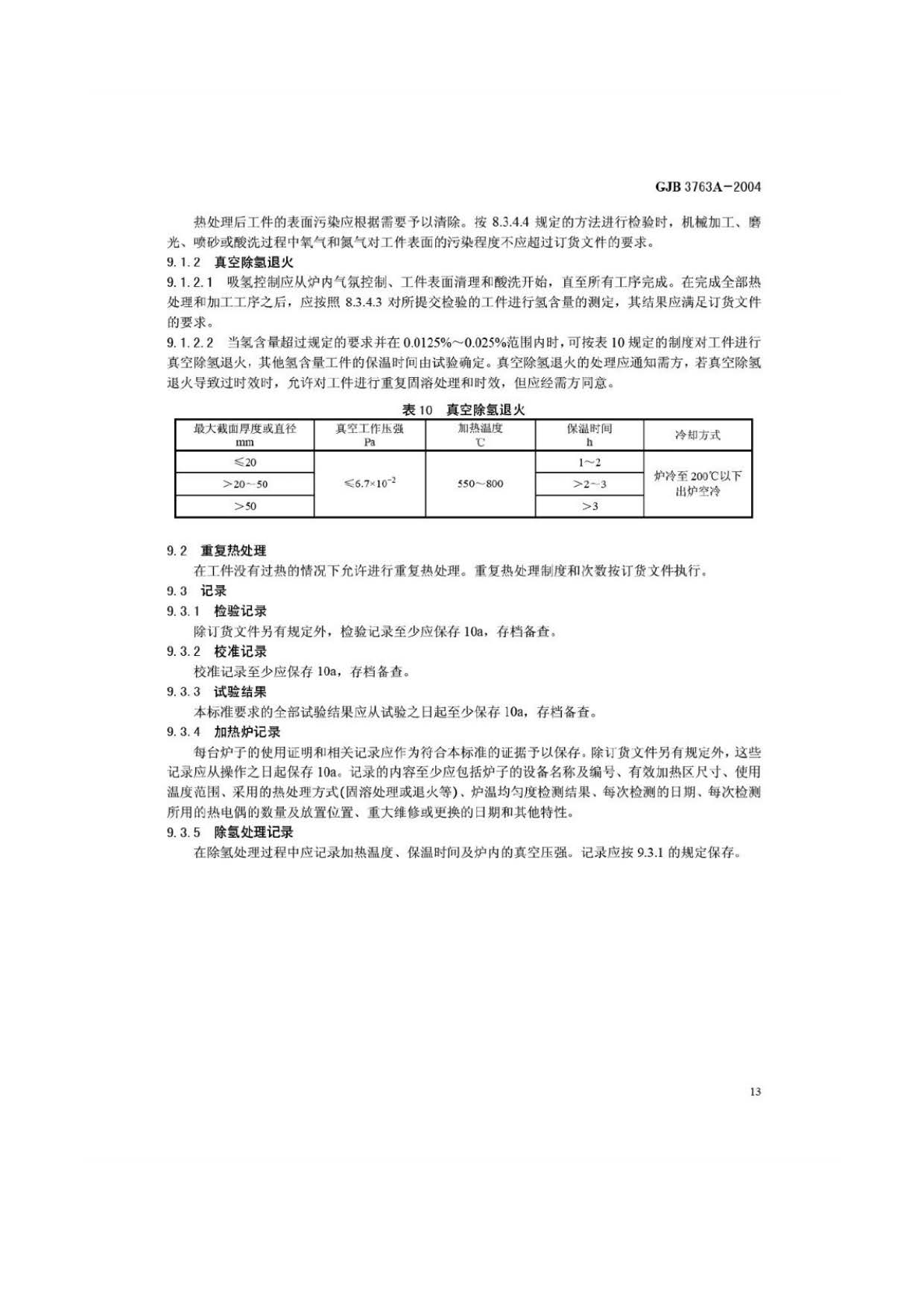 钛及钛合金热处置 GJB3763A-2004